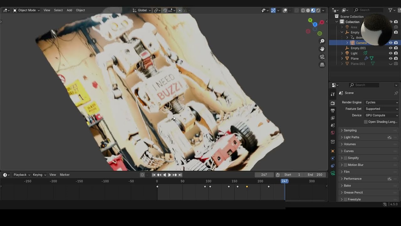 Image to volume in Blender