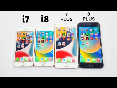 iPhone 7 Vs 8 Vs 7 Plus Vs 8 Plus - SPEED TEST(2023) | iOS 15.8 Vs 16.7.2
