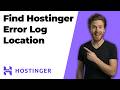 Find Hostinger Error Log Location 2026 Easy Guide