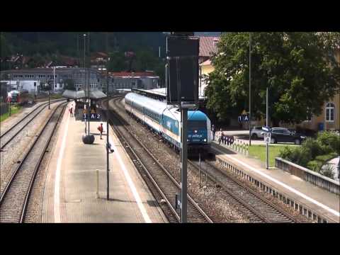 Bahnhof Immenstadt (Duitsland, Allgau) augustus 2014