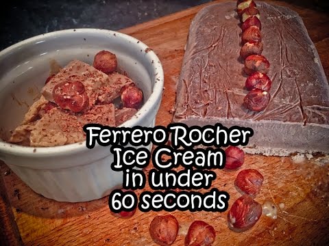 Ferrero Rocher ice cream in under 60 seconds