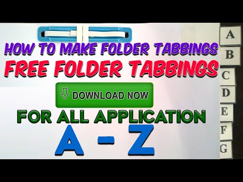 💡How to make folder tabbings with free tabbing printable template for PNP BFP AFP BJMP Application