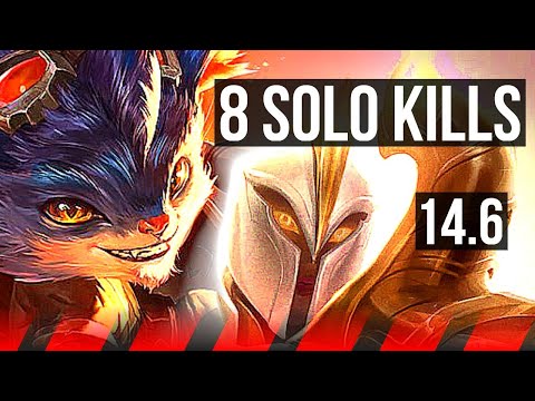RUMBLE vs KAYLE (TOP) | 8 solo kills, 600+ games, 15/3/7 | BR Master | 14.6