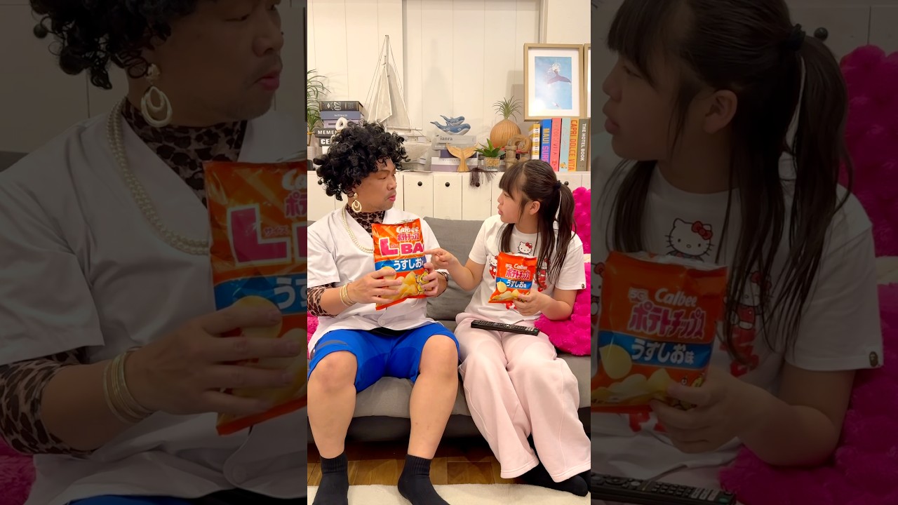 【ママは天才】娘とのおやつのライフハック編🤣😆🤣　#shorts