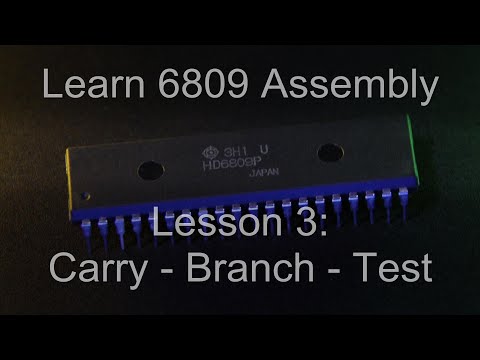 Carry, Branch, Test - 6809 Assembly Lesson 3