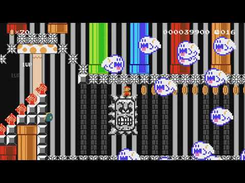 全自動マリオ2〜クッパ城からの脱出劇.. ?~ Automatic by HOPE★コック® - Super Mario Maker 2 - No Commentary 1bv