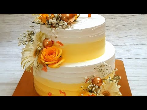 How to make 2 tier cake | Two tier cake kaise banaye | Vanilla cake #youtube #cake #video #recipe