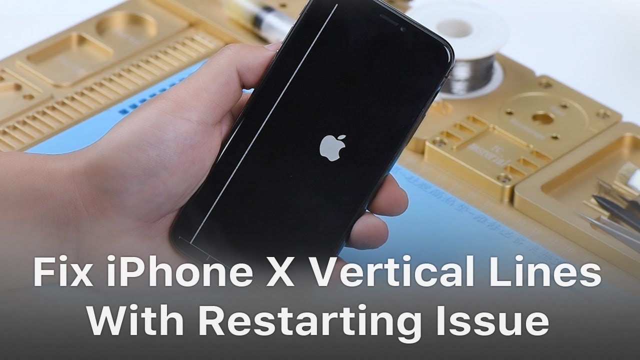 iPhone X Keeps Restarting With Vertical Lines On The Screen Troubleshooting