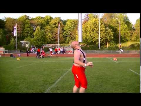 Offensive Lineman shows skills - with balancing a Field Goal