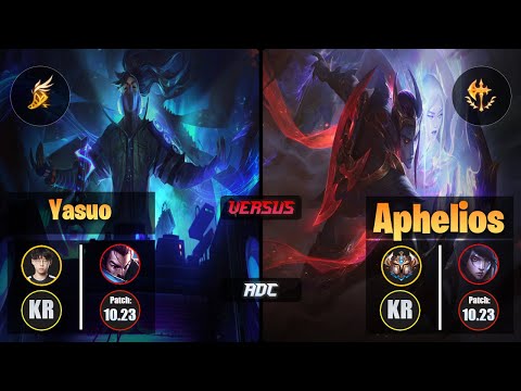 Zenit YASUO (ADC) [Fleet Footwork] VS APHELIOS - Challenger KR Patch 10.23