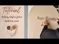 Tutorial How To Add A Vinyl Decal To A Fabric Backdrop Cover DIY