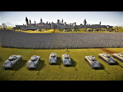 Will 50.000 Modern Soldiers Save Castle From 750 K Roman Generals ? Ultimate Epic Battle Simulator 2