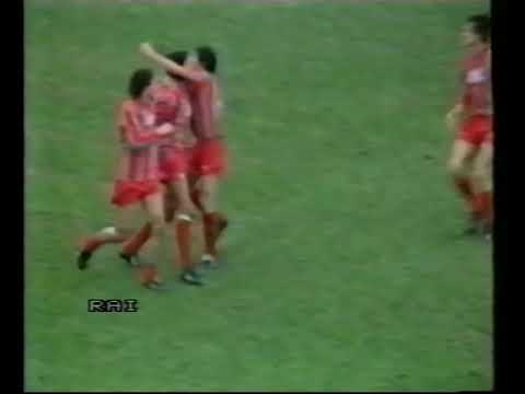 24 novembre 1985   SERIE B 1985 , Sorbello, Di Giovanni, Barbuti, Chiorri, bencina, cremonese,