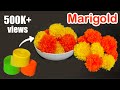 How To Make Marigold Flowers With Crepe Streamers DIY Paper Craft Budget Friendly