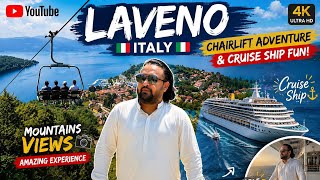 LAVENO Italy Travel Vlog | Chairlift Adventure & Cruise Ship Fun 😍🚠#entertainment #travel #italy 