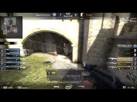 ESL One Katowice 2015 Group Stage- EnVyUs vs Titan de_cbble