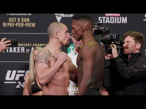 UFC 243: Robert Whittaker vs. Israel Adesanya Weigh-In Staredown - MMA Fighting