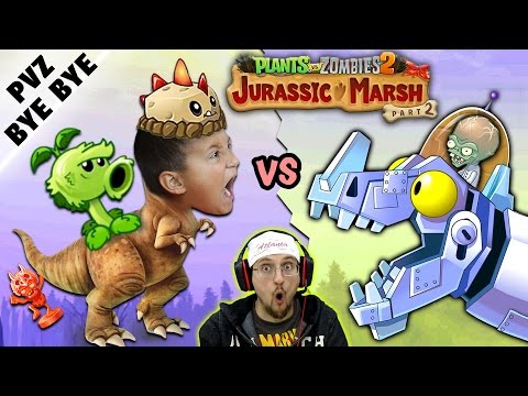 NO MORE PVZ 2!  Mike vs. Jurassic Marsh Zomboss! Zombot Dinotronic Mechasaur (FGTEEV says Goodbye)