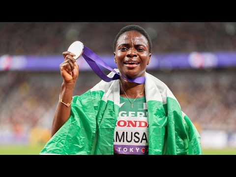 Tobi Amusan (Nigeria) on redemption after missing the podium in 2021, PTSD about Tokyo / WCHTokyo25