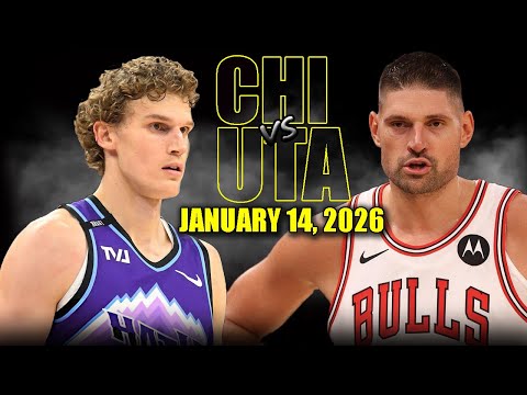 Chicago Bulls vs Utah Jazz Full Game Highlights -January 14, 2026 | NBA Season