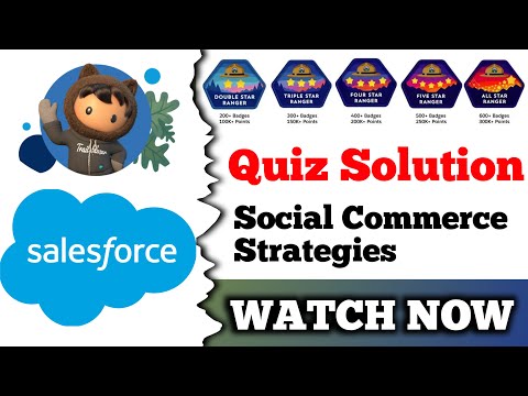 Social Commerce Strategies | Salesforce Trailhead | Quiz Solution