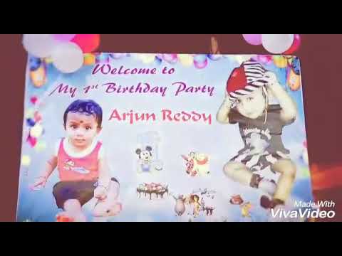 Arjun first birthday video 07.08.2018