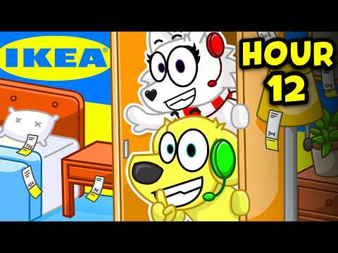 24 Hours OVERNIGHT at IKEA in Roblox?! (KICKED OUT)