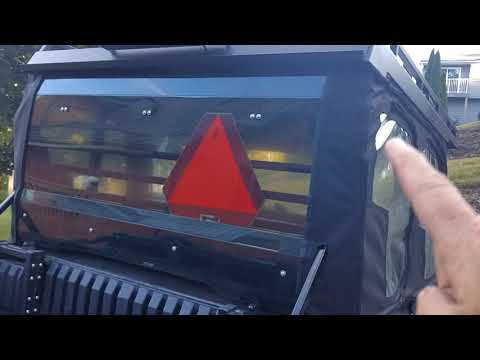 Kawasaki Mule Pro-Fxt Enclosure upper doors with Super ATV Rear Window Conversion