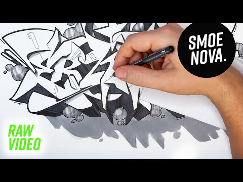Full Process Graffiti Lettering | pure STYLE in black & white