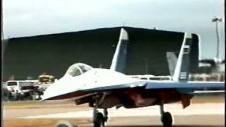 preview picture of video 'SU-27 DUO (THE TEST PILOTS) WADDINGTON 1995 COPYRIGHT JETNOISEFOREVER'
