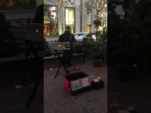 Eddy dyno Palo Alto street performer Ed Sheeran