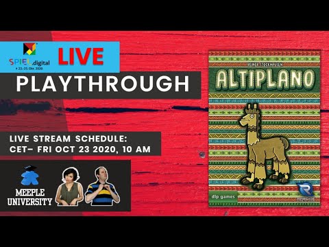 LIVE - Altiplano Board Game -  SPIEL 2020 Playthrough