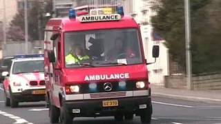 Ambulance NAW Incendie Sauvetage Luxembourg + SMUR SAMU Luxembourg