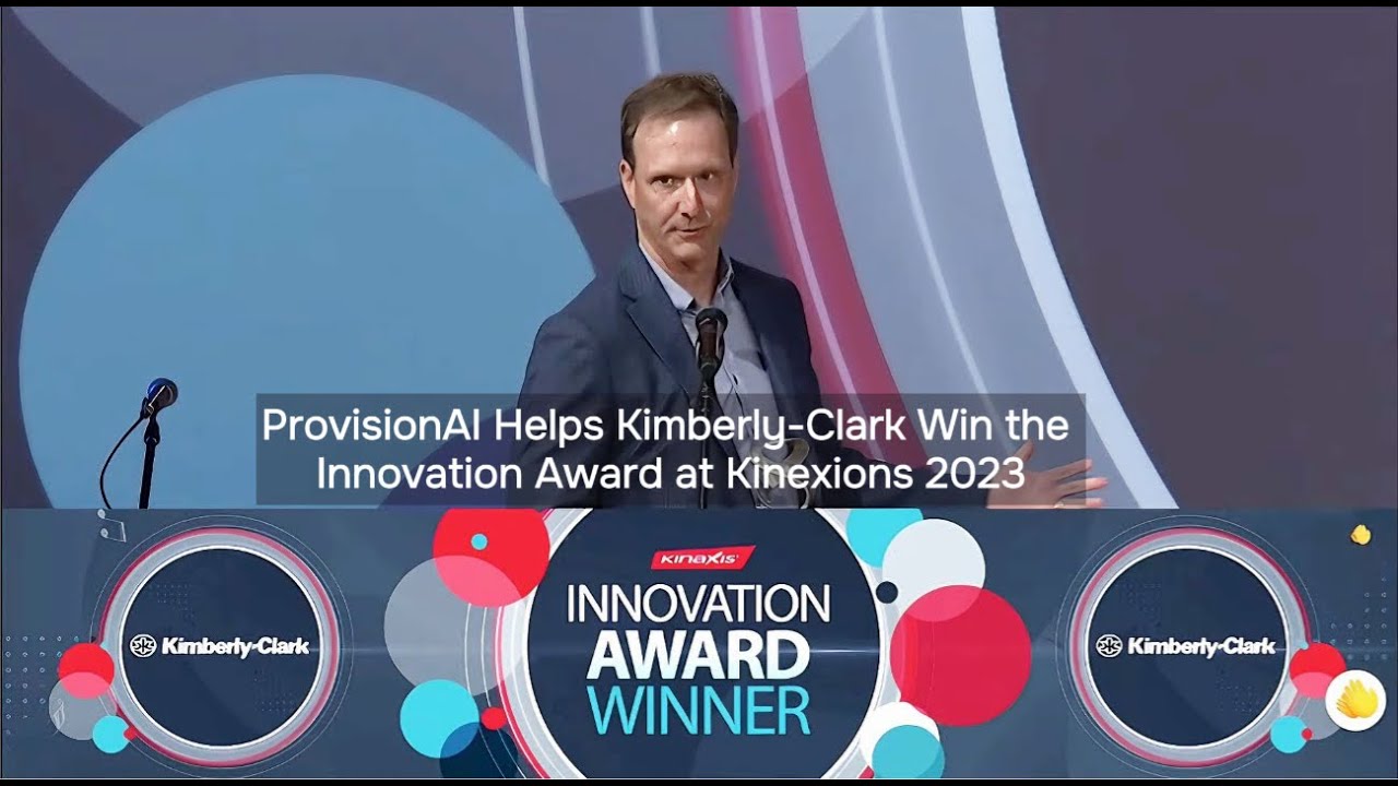 Kimberly Clark wins the KINEXIONS Innovation Award 2023 with partners ProvisionAI and T|WO
