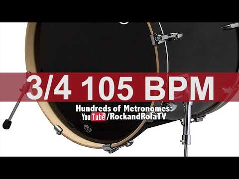 🔴 105 BPM 3/4 Kick Drum Metronome