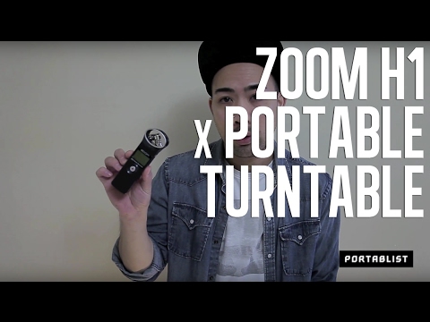 Portablist.com | Zoom H1 Recorder with Portable Turntable Review
