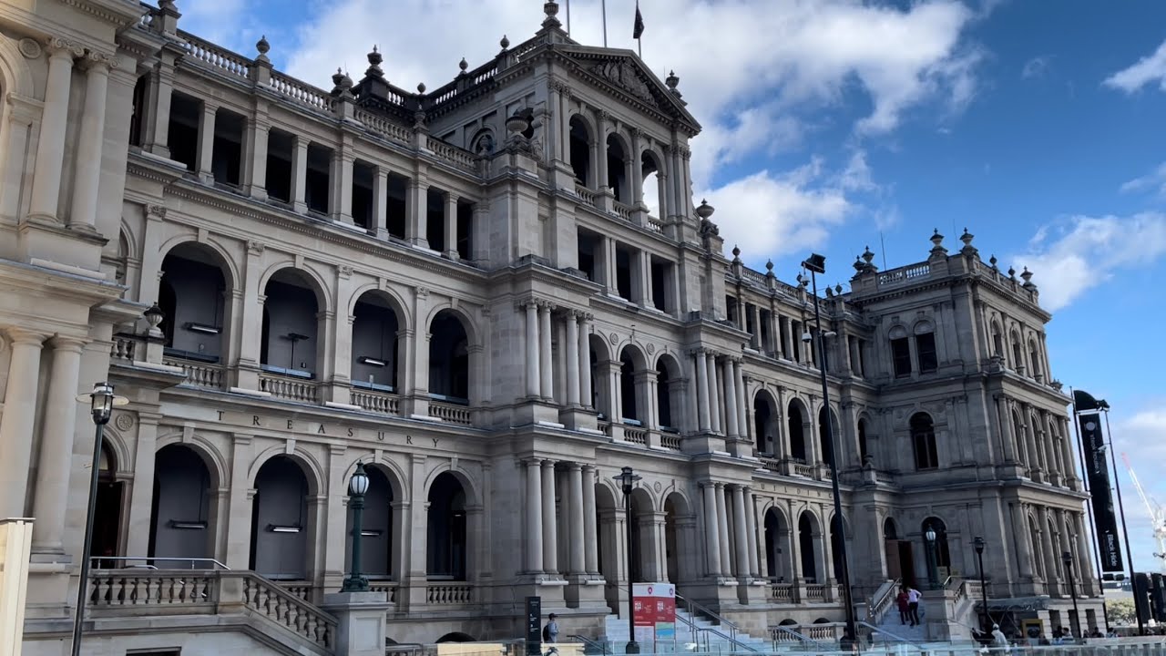 Discover a captivating peek of Former Treasury Building.