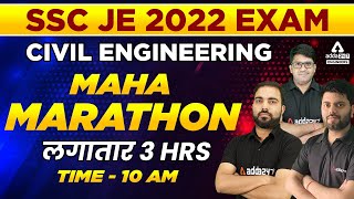 SSC JE 2022 | SSC JE Civil Engineering Marathon | Maha Marathon