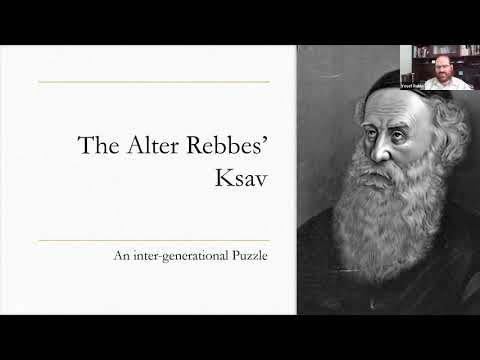 The Alter Rebbe's Ksav - An Inter-Generational Puzzle | Rabbi Fitz Rabin