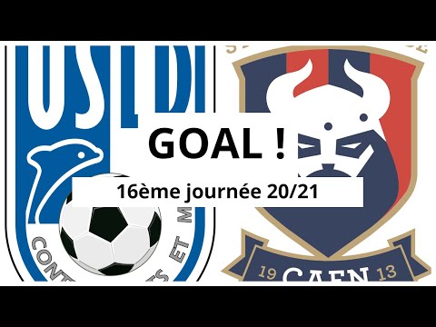Dunkerque - Caen [1-(1)] GOAL 18' (Yoann Court) 16ème journée 2020/21
