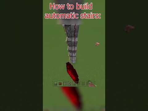 How to build automatic stairs in Minecraft! (House ideas)