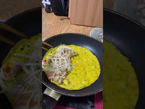 cách làm bánh xèo giòn ngon😅