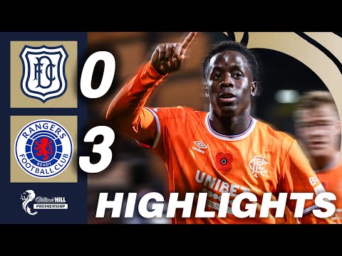 Dundee 0-3 Rangers | HIGHLIGHTS | William Hill Premiership
