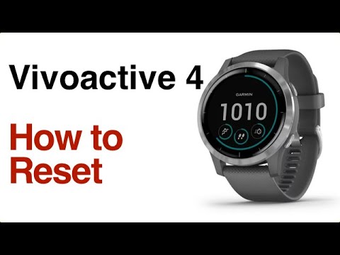 Garmin Vivoactive 4 / Venu- How To Reset or Restore Defaults