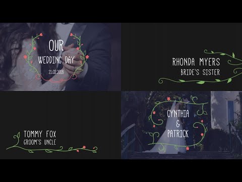 Promo Wedding Titles Premiere Pro Templates