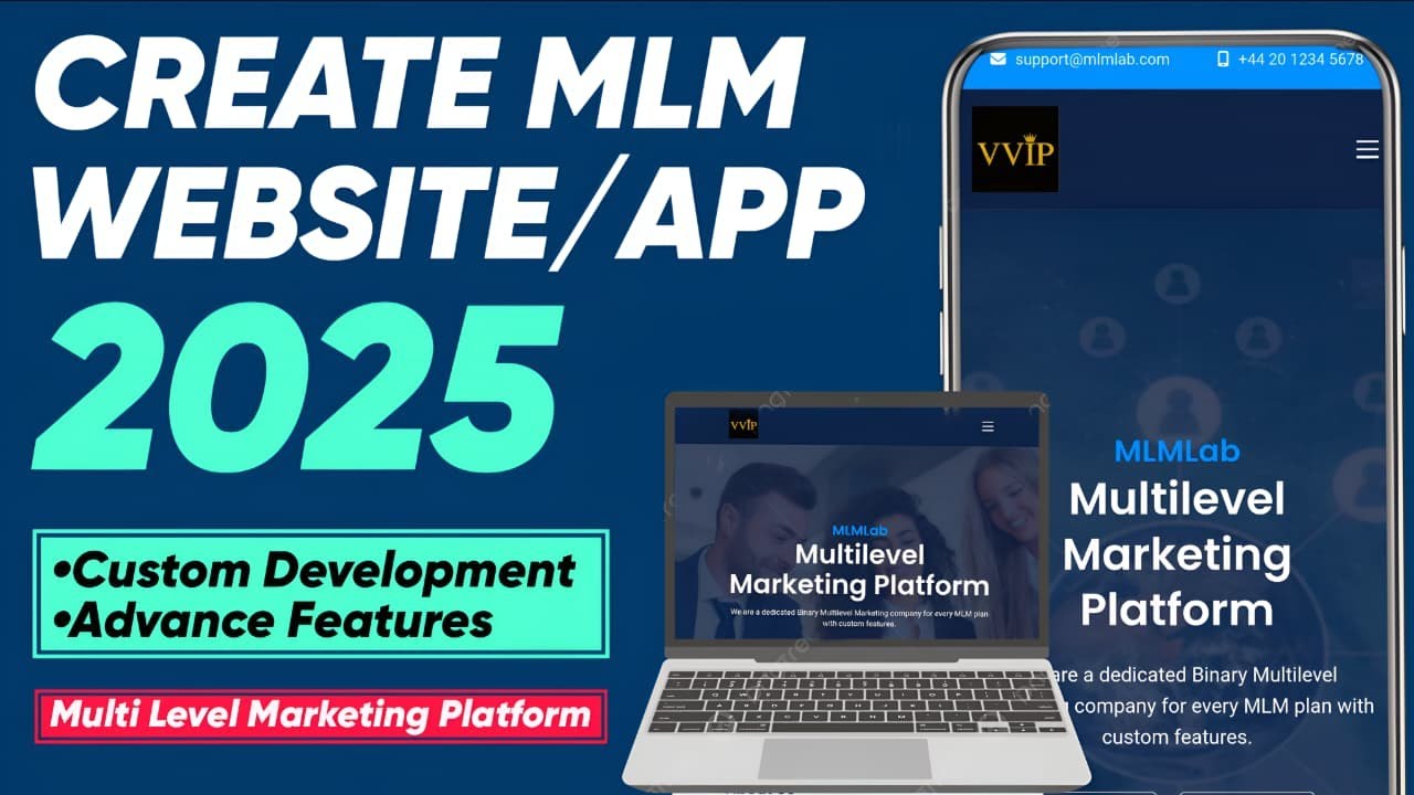 How To Create Multi Level Marketing (MLM)  Website | Make MLM Website in Mobile | Build MLM Software