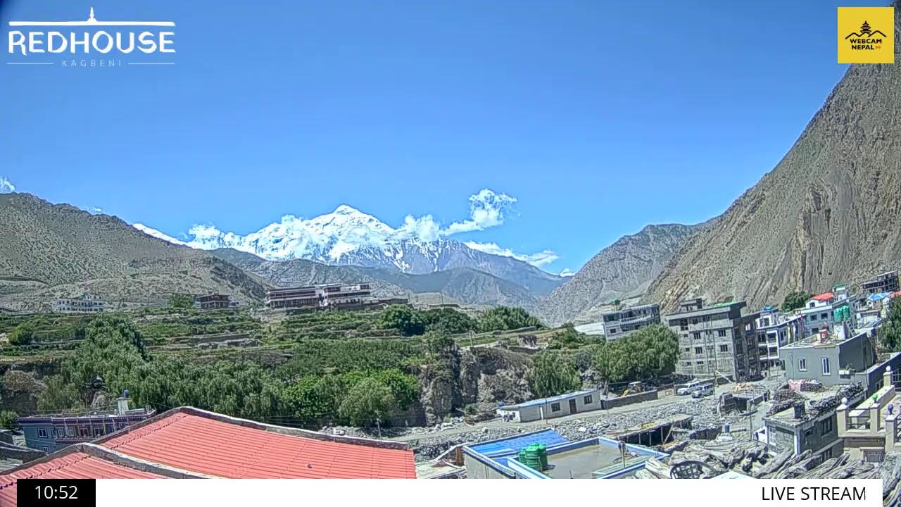 Live webcam view of Kagbeni Medieval Village & Himalayas