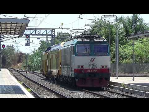 E652.037 + Unimat 09-3X4-4S Dynamic Plasser & Theurer, a Lanuvio! (ARRIVO + PARTENZA)