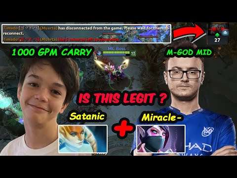 When Miracle join force with 15 Y/O Prodigy Satanic vs Gunnar Timado Tofu Server Eu Dota 2