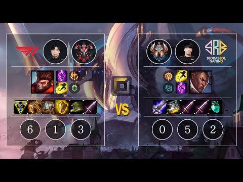 T1 Canna Wukong vs SRB Thal Lucian Top - KR Patch 10.12